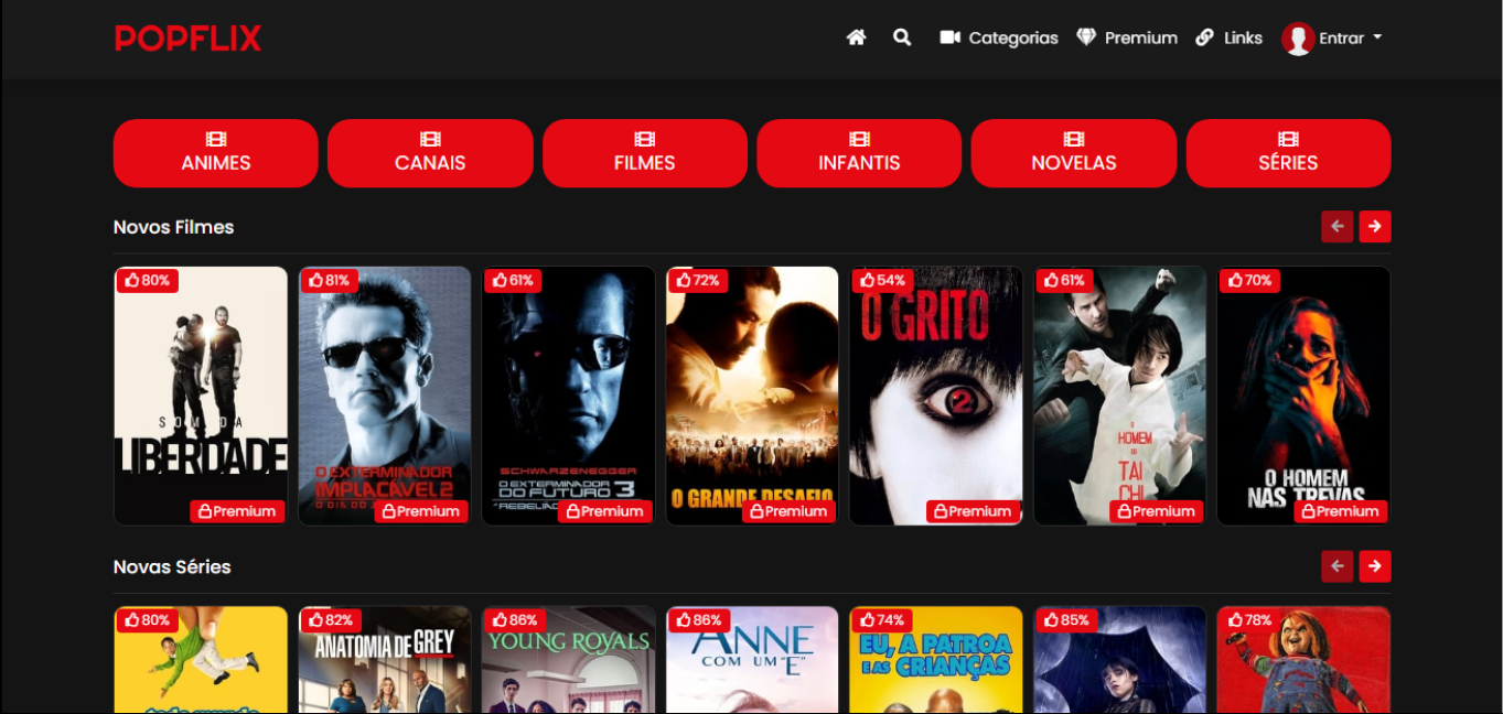 Script Site De Filmes Estilo Netflix ( PHP 8.1) Loja ScriptStoreBR